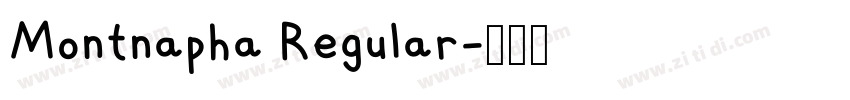 Montnapha Regular字体转换